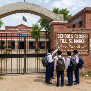 پنجاب میں 31 مارچ تک تمام سکول بند رکھنے کی ہدایت جاری