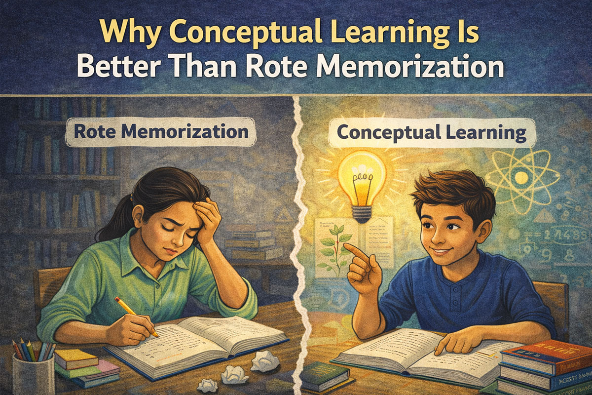 Why Conceptual Learning Is Better Than Rote Memorization