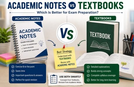 Academic notes vs textbooks for exam preparation